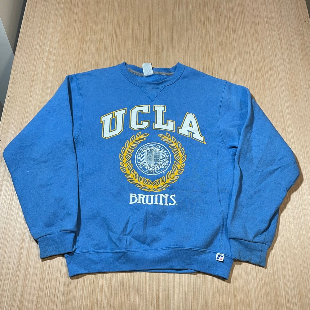 Russell Athletic Sweatshirt Mens UCLA Bruins Blue Crewneck Pullover Small
